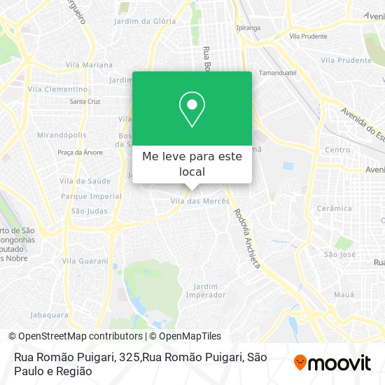 Rua Romão Puigari, 325,Rua Romão Puigari mapa