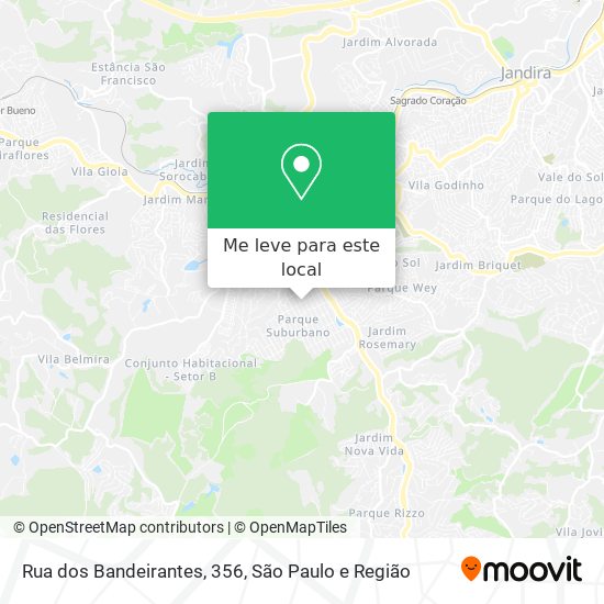 Rua dos Bandeirantes, 356 mapa