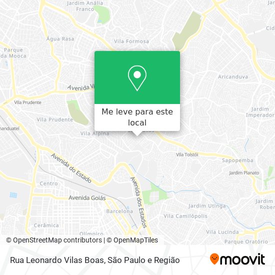 Rua Leonardo Vilas Boas mapa