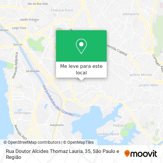 Rua Doutor Alcides Thomaz Lauria, 35 mapa