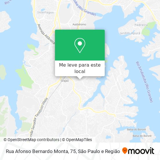 Rua Afonso Bernardo Monta, 75 mapa