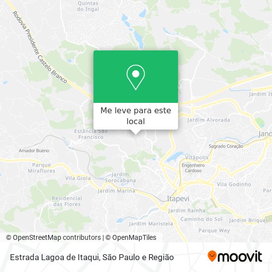 Estrada Lagoa de Itaqui mapa