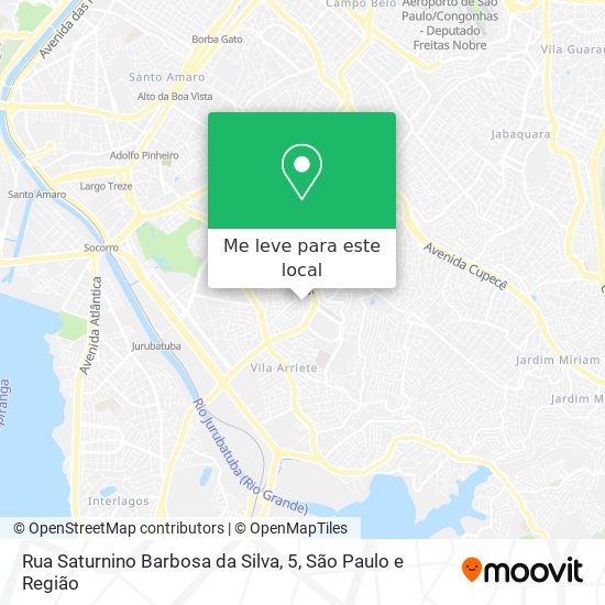 Rua Saturnino Barbosa da Silva, 5 mapa