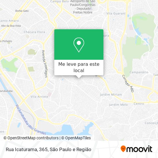 Rua Icaturama, 365 mapa