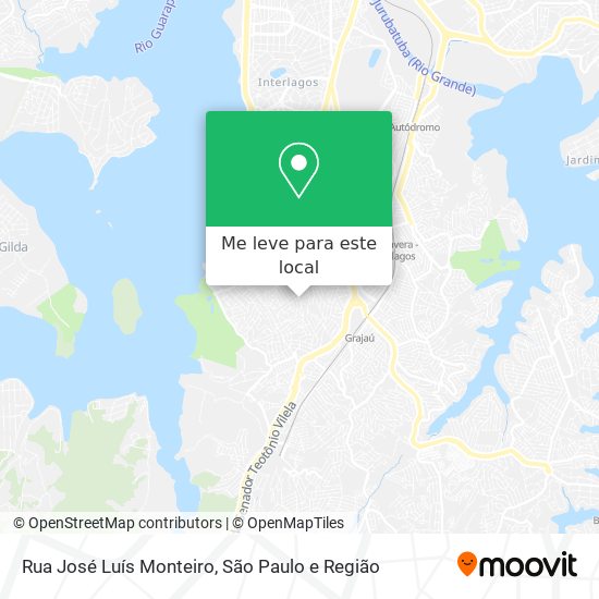 Rua José Luís Monteiro mapa