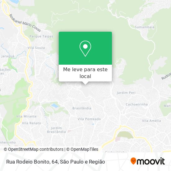 Rua Rodeio Bonito, 64 mapa