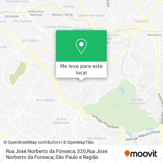 Rua José Norberto da Fonseca, 320,Rua José Norberto da Fonseca mapa