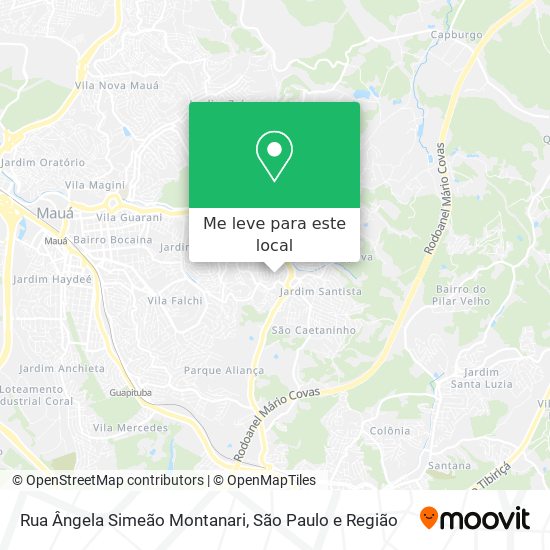 Rua Ângela Simeão Montanari mapa