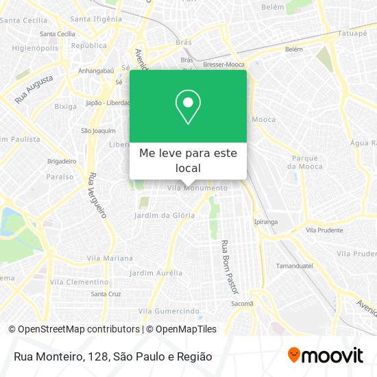 Rua Monteiro, 128 mapa