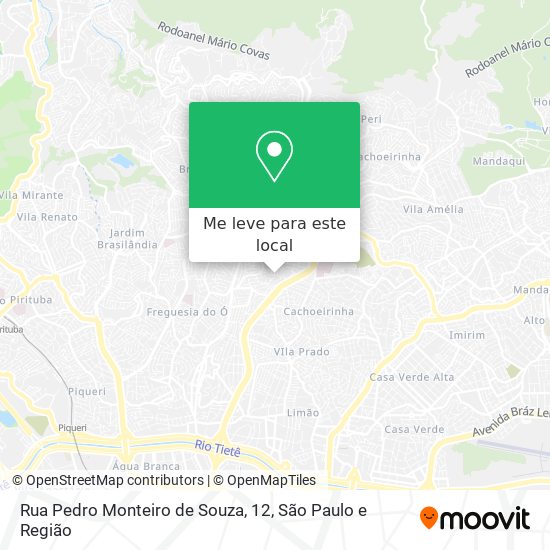 Rua Pedro Monteiro de Souza, 12 mapa