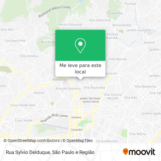 Rua Sylvio Delduque mapa