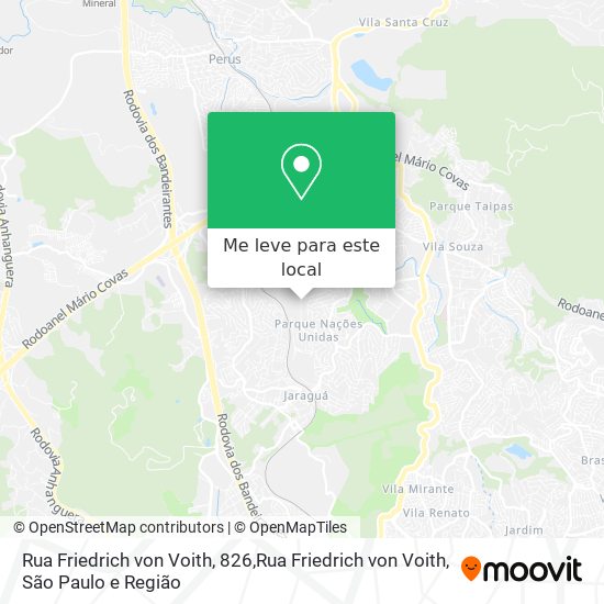 Rua Friedrich von Voith, 826,Rua Friedrich von Voith mapa