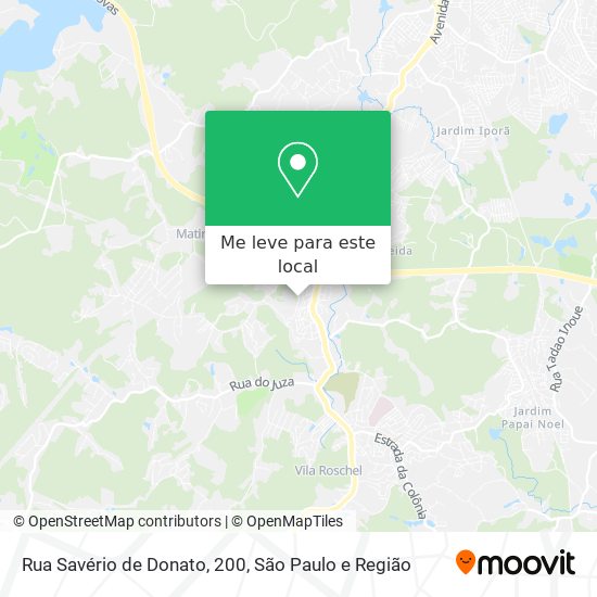 Rua Savério de Donato, 200 mapa