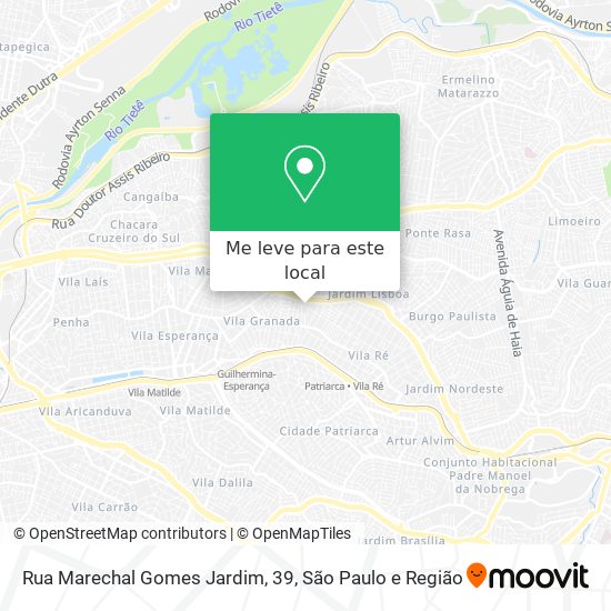 Rua Marechal Gomes Jardim, 39 mapa