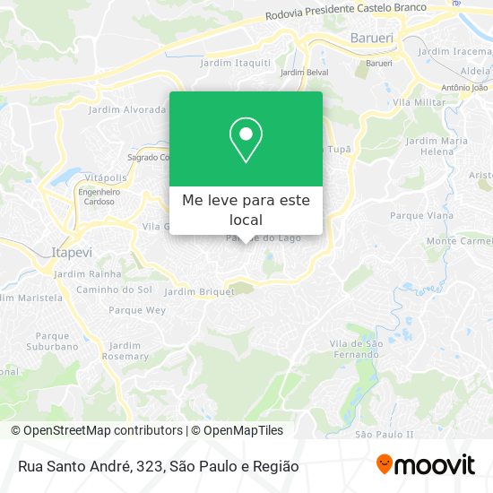 Rua Santo André, 323 mapa