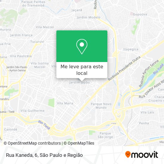 Rua Kaneda, 6 mapa