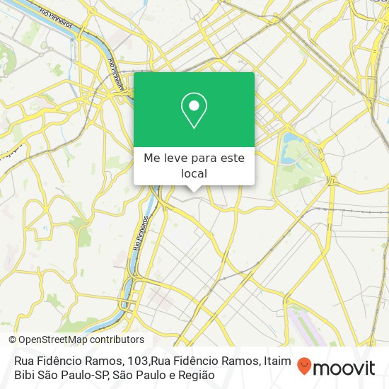 Rua Fidêncio Ramos, 103,Rua Fidêncio Ramos, Itaim Bibi São Paulo-SP mapa