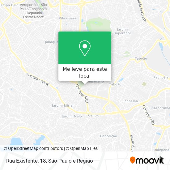 Rua Existente, 18 mapa
