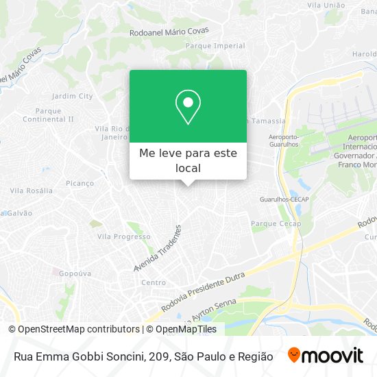Rua Emma Gobbi Soncini, 209 mapa