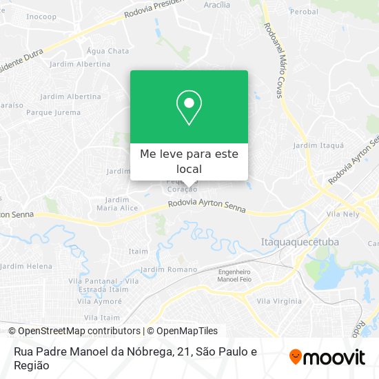 Rua Padre Manoel da Nóbrega, 21 mapa