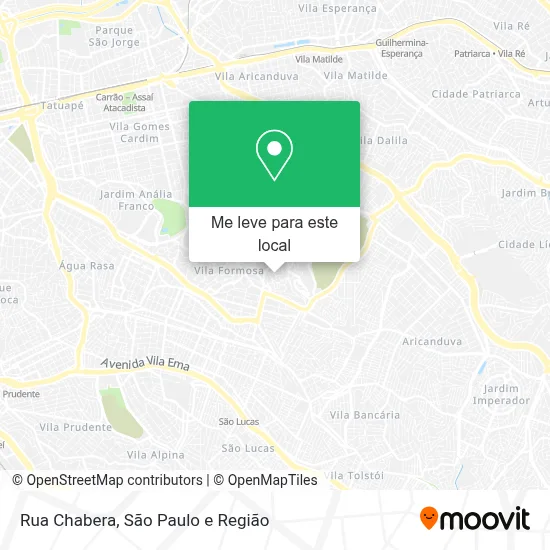 Rua Chabera mapa