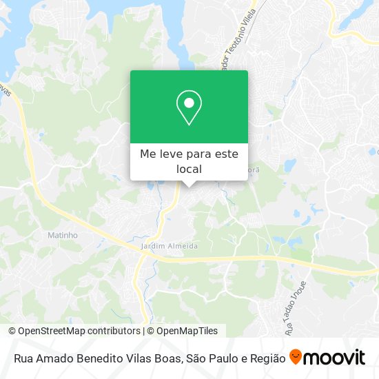 Rua Amado Benedito Vilas Boas mapa