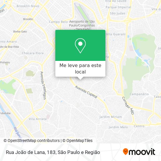 Rua João de Lana, 183 mapa