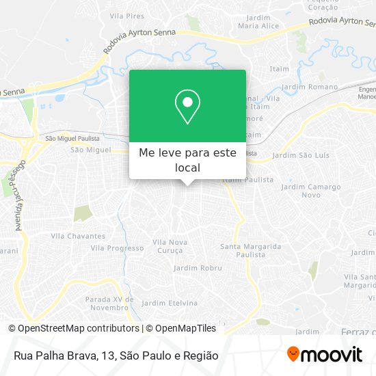 Rua Palha Brava, 13 mapa