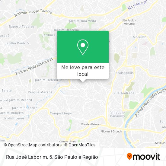 Rua José Laborim, 5 mapa