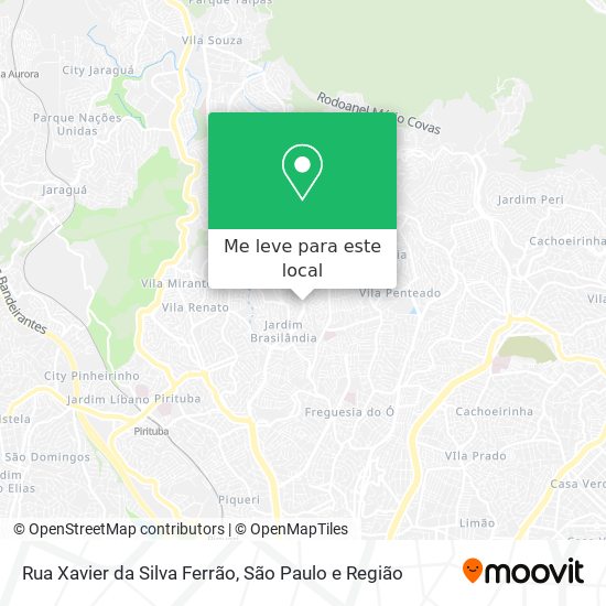 Rua Xavier da Silva Ferrão mapa