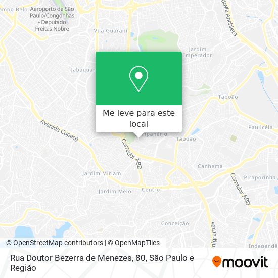 Rua Doutor Bezerra de Menezes, 80 mapa