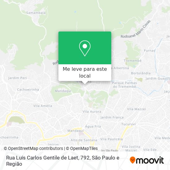 Rua Luís Carlos Gentile de Laet, 792 mapa