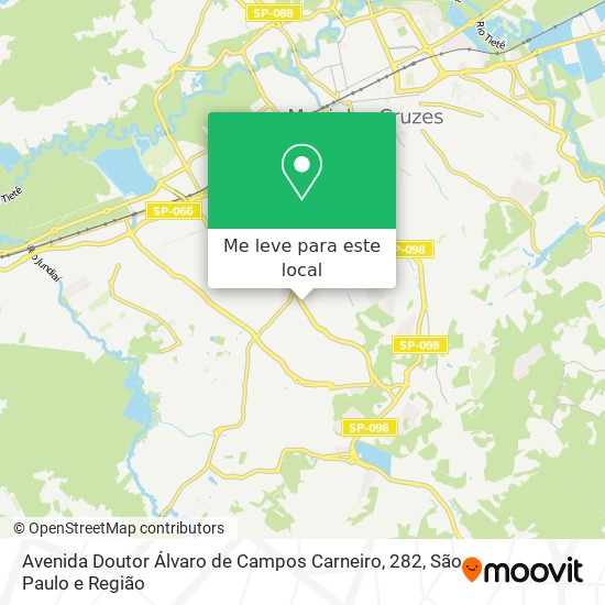 Avenida Doutor Álvaro de Campos Carneiro, 282 mapa
