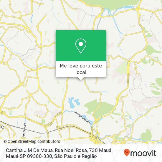 Cantina J M De Maua, Rua Noel Rosa, 730 Mauá Mauá-SP 09380-330 mapa