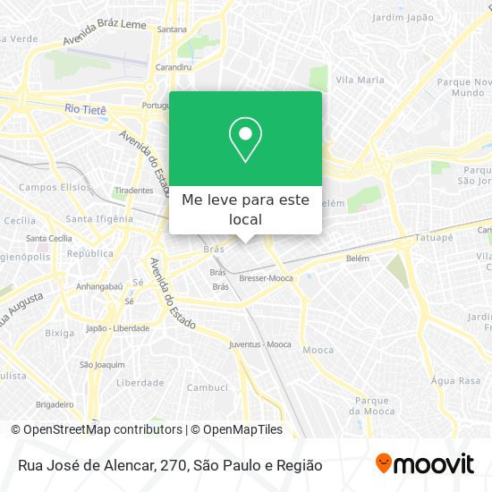 Rua José de Alencar, 270 mapa