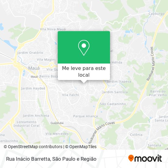 Rua Inácio Barretta mapa