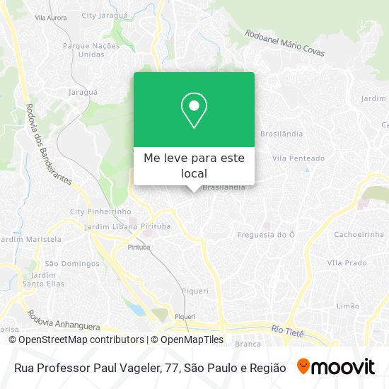 Rua Professor Paul Vageler, 77 mapa