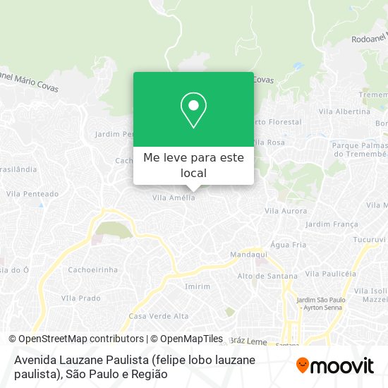 Avenida Lauzane Paulista (felipe lobo lauzane paulista) mapa