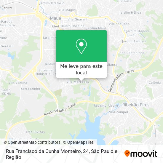 Rua Francisco da Cunha Monteiro, 24 mapa
