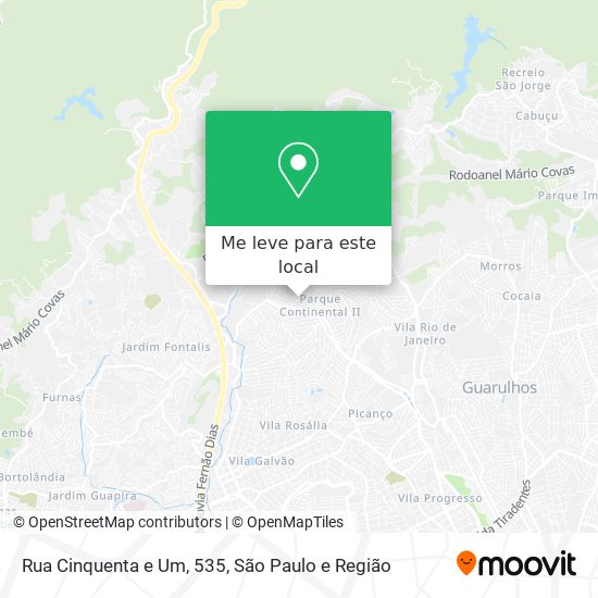 Rua Cinquenta e Um, 535 mapa