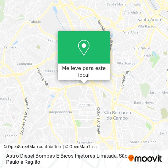 Astro Diesel Bombas E Bicos Injetores Limitada mapa
