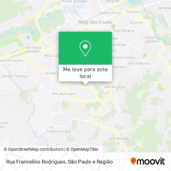 Rua Francelino Rodrigues mapa