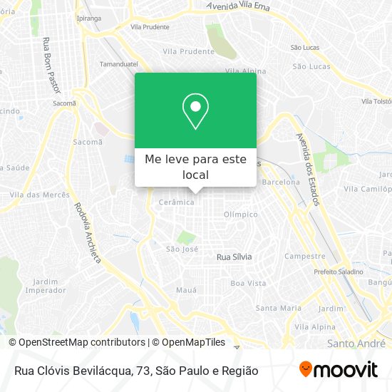 Rua Clóvis Bevilácqua, 73 mapa