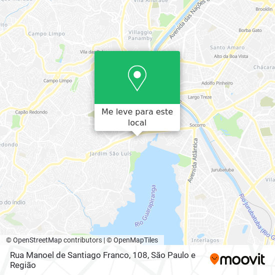 Rua Manoel de Santiago Franco, 108 mapa