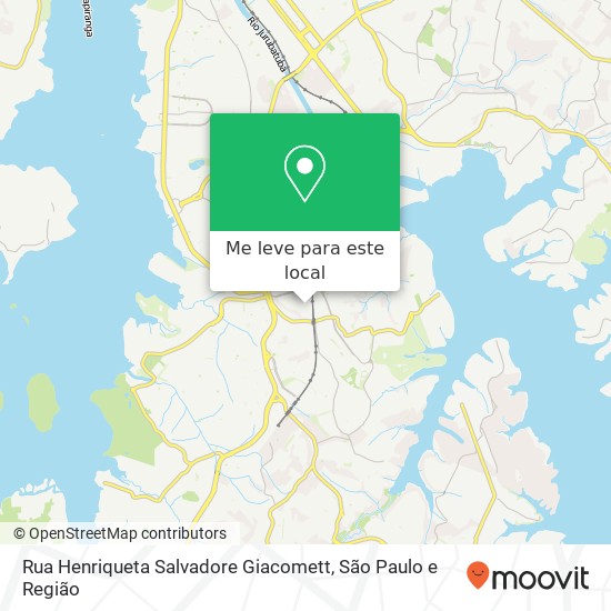 Rua Henriqueta Salvadore Giacomett, Cidade Dutra São Paulo-SP mapa