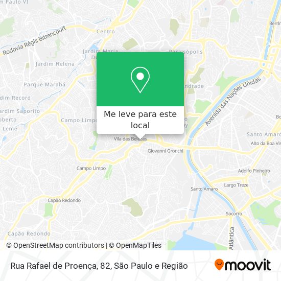 Rua Rafael de Proença, 82 mapa