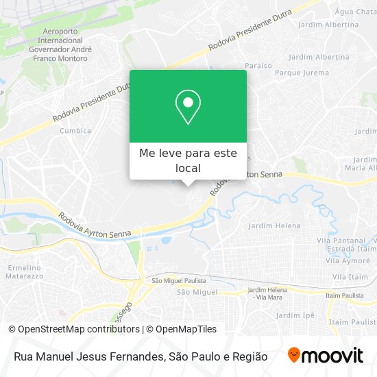 Rua Manuel Jesus Fernandes mapa