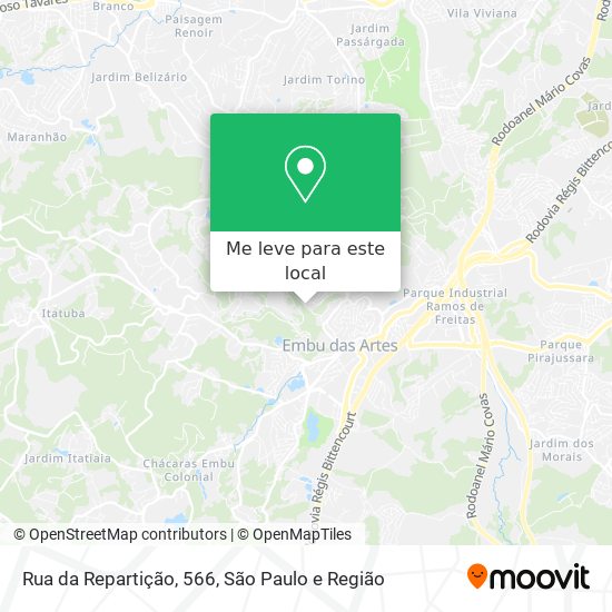 Rua da Repartição, 566 mapa