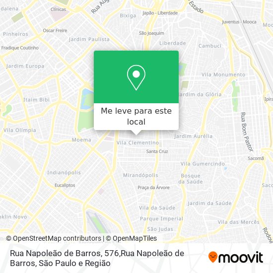 Rua Napoleão de Barros, 576,Rua Napoleão de Barros mapa