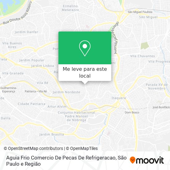 Aguia Frio Comercio De Pecas De Refrigeracao mapa